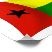 Guinea Bissau Flag Poster drucken (Ecke)
