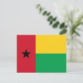 Guinea-Bissau-Flag-Postkarte Postkarte (Stehend Vorderseite)