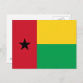Guinea-Bissau-Flag-Postkarte Postkarte (Vorne/Hinten)