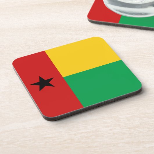Guinea-Bissau-Flag-Untersetzer Getränkeuntersetzer (Linke Seite)
