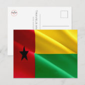Guinea-Bissau - Flag Wave - Postkarte (Vorne/Hinten)