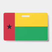 Guinea-Bissau-Flagge Ausweis (Rückseite)