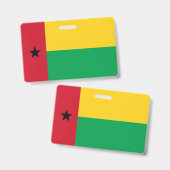 Guinea-Bissau-Flagge Ausweis (Vorder- & Rückseite)