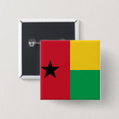 Guinea-Bissau-Flagge Button (Vorne & Hinten)