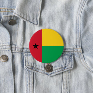 Guinea-Bissau-Flagge Button