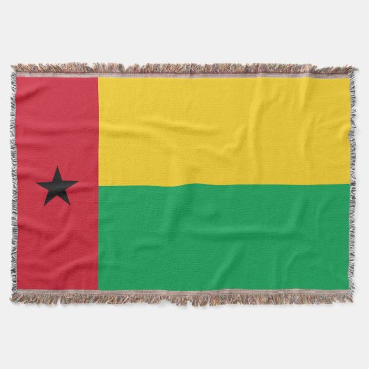 Guinea-Bissau-Flagge Decke (Vorderseite)