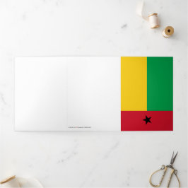Guinea-Bissau-Flagge Dreifach Gefaltete Karte