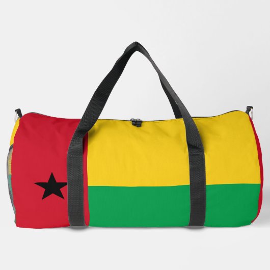 Guinea-Bissau-Flagge Duffle Bag (Rückseite)
