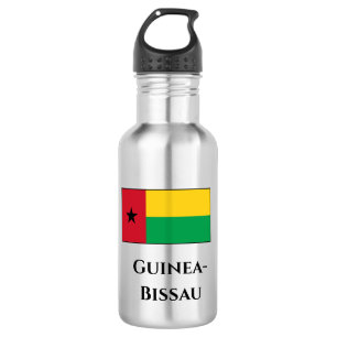 Guinea-Bissau-Flagge Edelstahlflasche