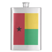 Guinea-Bissau-Flagge Flachmann (Vorderseite)