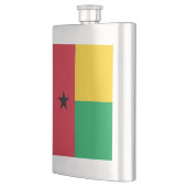 Guinea-Bissau-Flagge Flachmann (Links)