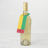 Guinea-Bissau-Flagge Flaschenanhänger (Angewinkelt)