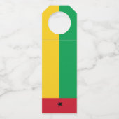 Guinea-Bissau-Flagge Flaschenanhänger (Rückseite)