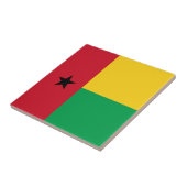 Guinea-Bissau-Flagge Fliese (Seite)