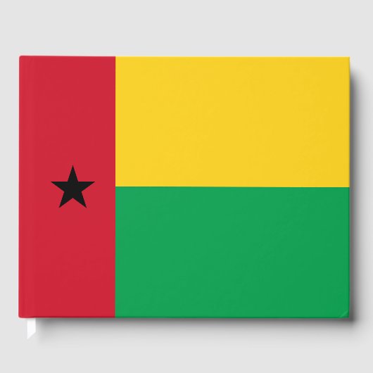 Guinea-Bissau-Flagge Gästebuch (Vorderseite)