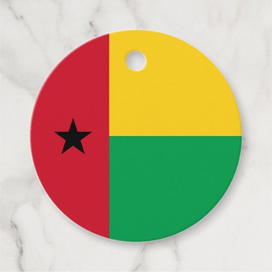 Guinea-Bissau-Flagge Geschenkanhänger (Vorderseite)