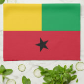Guinea-Bissau-Flagge Geschirrtuch (Gefaltet)