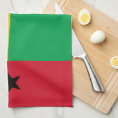 Guinea-Bissau-Flagge Geschirrtuch (Viertel Falte)