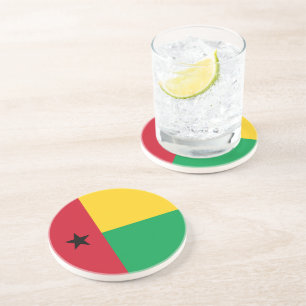 Guinea-Bissau-Flagge Getränkeuntersetzer