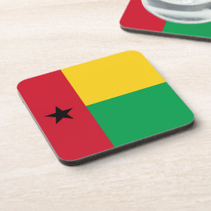 Guinea-Bissau-Flagge Getränkeuntersetzer