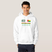 Guinea-Bissau-Flagge Hoodie (Vorne ganz)