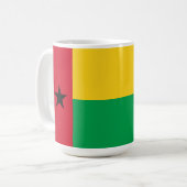 Guinea-Bissau-Flagge Kaffeetasse (Vorderseite Links)