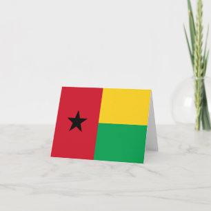 Guinea-Bissau-Flagge Karte