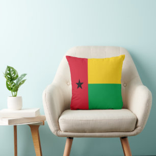Guinea-Bissau-Flagge Kissen