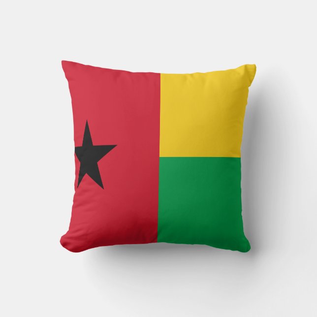 Guinea-Bissau-Flagge Kissen (Vorderseite)