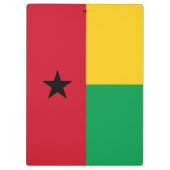 Guinea-Bissau-Flagge Klemmbrett (Rückseite)