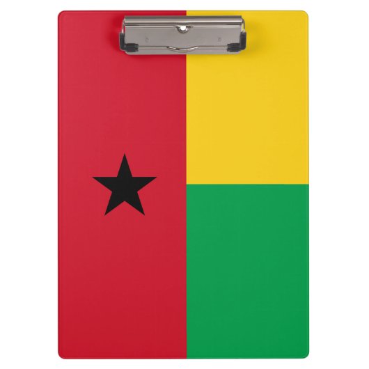 Guinea-Bissau-Flagge Klemmbrett (Vorderseite)