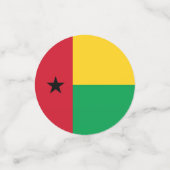 Guinea-Bissau-Flagge Konfetti (Klein Vorderseite)