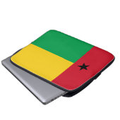Guinea-Bissau-Flagge Laptopschutzhülle (Vorne Knopf)