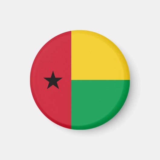 Guinea-Bissau-Flagge Magnet (Vorne)