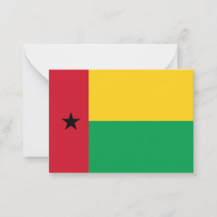 Guinea-Bissau-Flagge Mitteilungskarte
