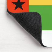 Guinea-Bissau Flagge Mousepad (Ecke)