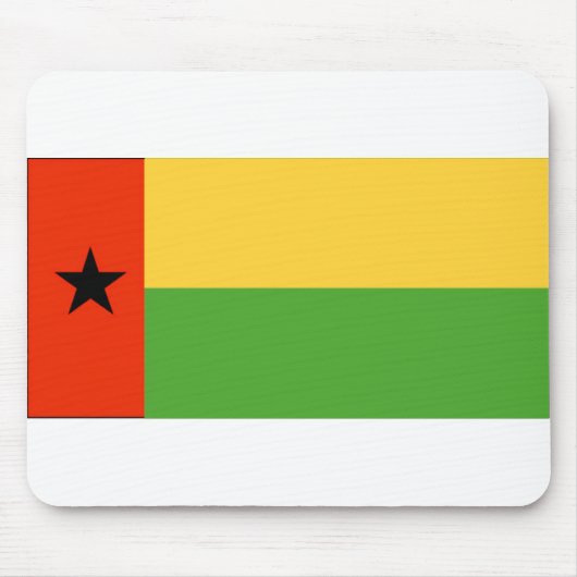 Guinea-Bissau Flagge Mousepad (Vorne)