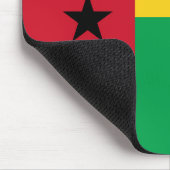 Guinea-Bissau-Flagge Mousepad (Ecke)