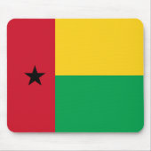 Guinea-Bissau-Flagge Mousepad (Vorne)