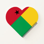 Guinea-Bissau-Flagge Notizblock (Rückseite)