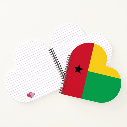 Guinea-Bissau-Flagge Notizblock (Innenseite)