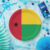 Guinea-Bissau-Flagge Pappteller (Party)