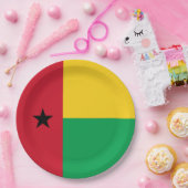 Guinea-Bissau-Flagge Pappteller (Party)