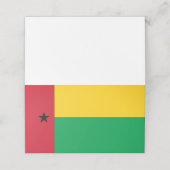 Guinea-Bissau-Flagge Platzkarte (Außenseite Aufgefaltet)