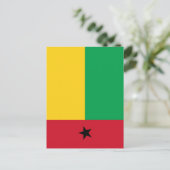 Guinea-Bissau-Flagge Postkarte (Stehend Vorderseite)