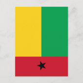 Guinea-Bissau-Flagge Postkarte (Vorderseite)