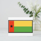 Guinea-Bissau-Flagge Postkarte (Stehend Vorderseite)