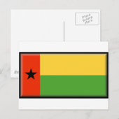 Guinea-Bissau-Flagge Postkarte (Vorne/Hinten)