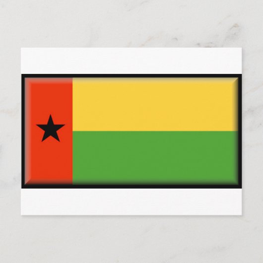 Guinea-Bissau-Flagge Postkarte (Vorderseite)