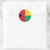 Guinea-Bissau-Flagge Runder Aufkleber (Tasche)